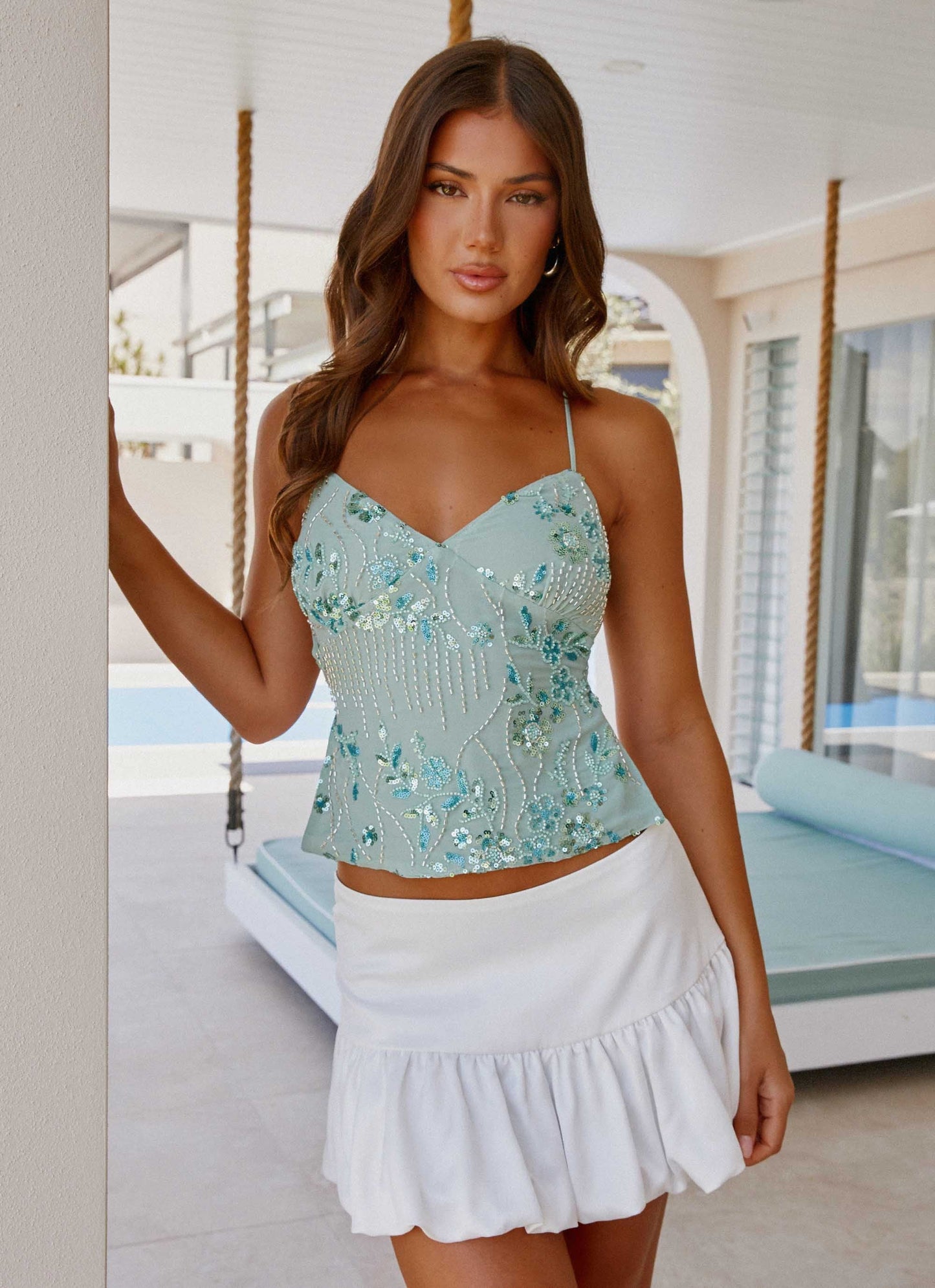 BlushDusk Sequin Cami