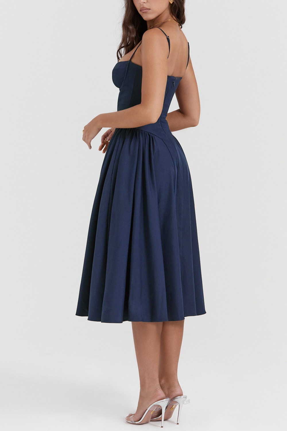 Luxe Velvet Corset Midi Dress