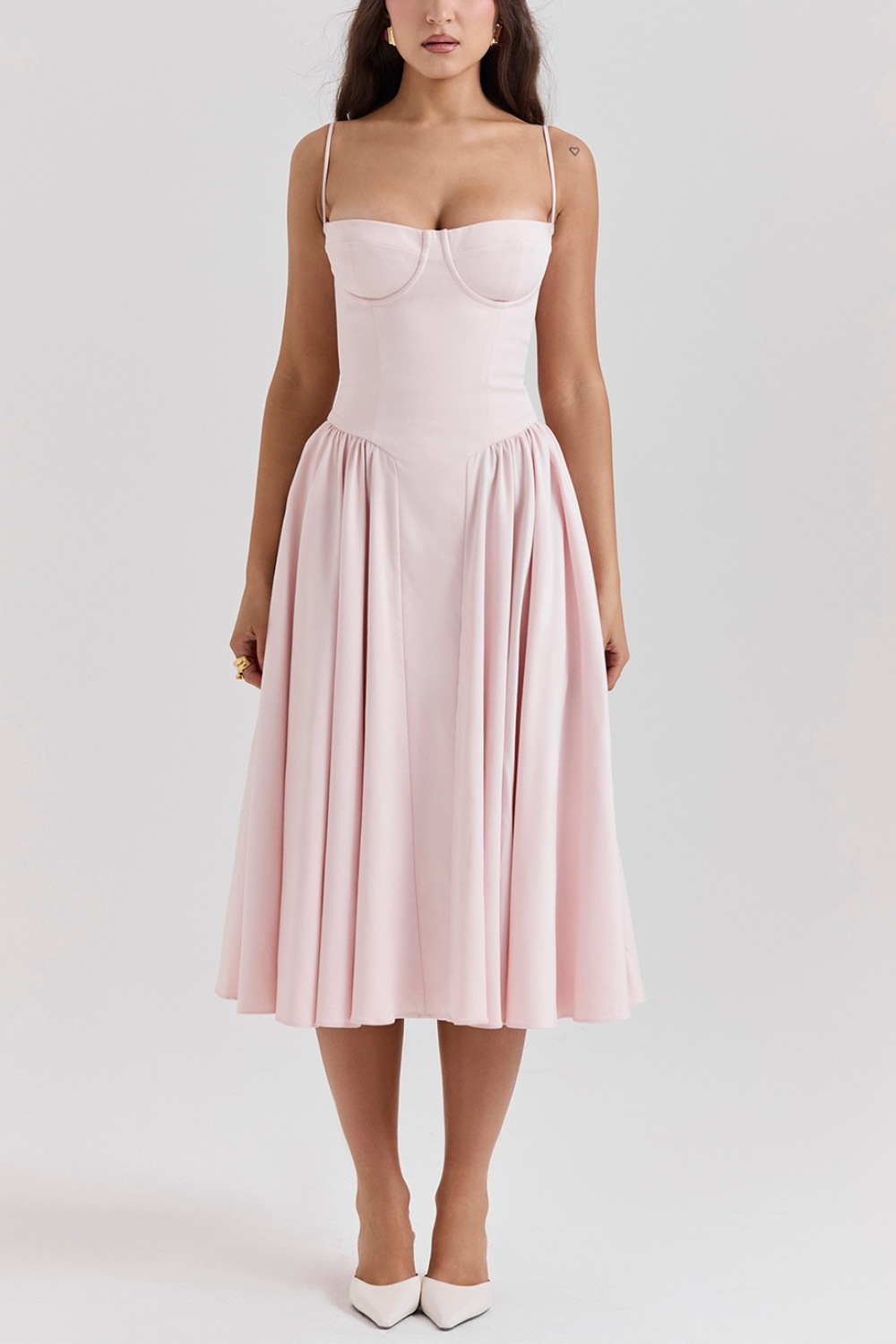 Luxe Velvet Corset Midi Dress